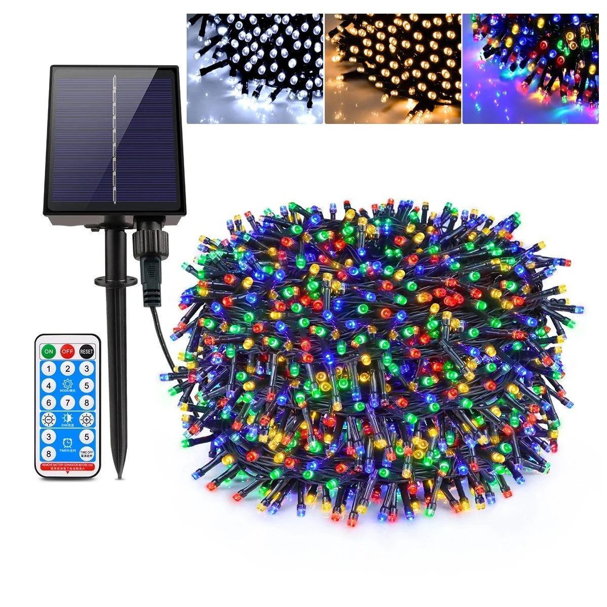 Pisca Pisca Solar Led Impermeável 8 Modos - Polideia Pisca Pisca Solar Led Impermeável 8 Modos - Colorido / 30LED-8M