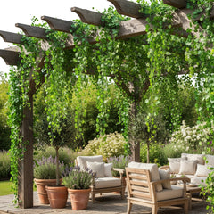 Comprar planta artificial trepadeira pendente realista decoração parede sala verde barato em promoção