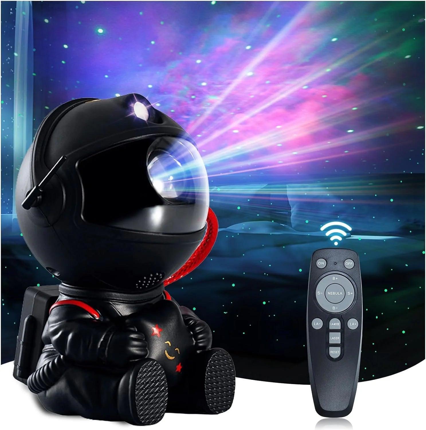 Descubra a magia do cosmos com o Projetor Astronauta e Galáxia LED. Transforme seu espaço em um universo de encantamento