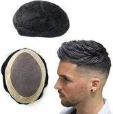Prótese Capilar Masculina Curto Liso - Recupere sua confiança com cabelo humano real