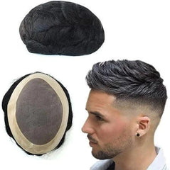 Prótese Capilar Masculina Curto Liso - Recupere sua confiança com cabelo humano real
