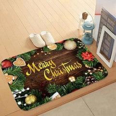Tapete de Natal para Porta: Sinta a magia da temporada com nosso design exclusivo e conforto premium. Antiderrapante e de secagem rápida