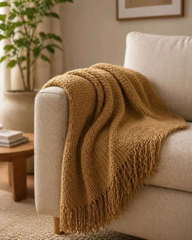 Manta para sofá moderna que decora com conforto e personalidade