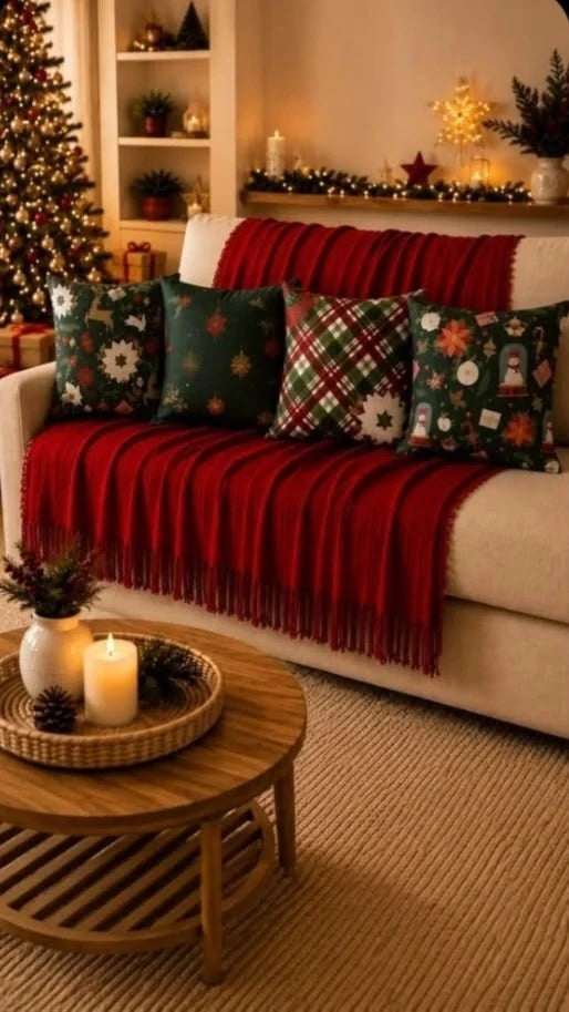 Manta para sofá na decoração temática como combinar cores e texturas