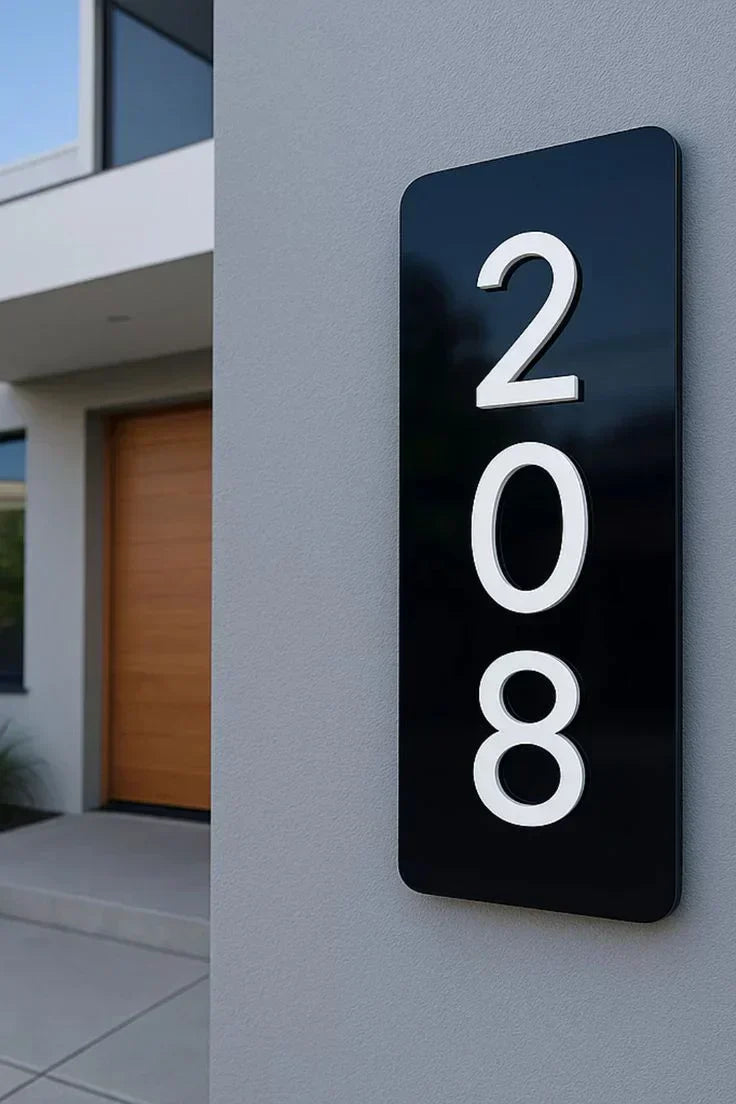 Tipos de número residencial para uma fachada estilosa
