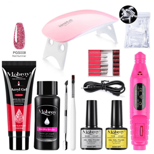 Polideia compre melhor kit unha de gel completo profissional unha decorada barato