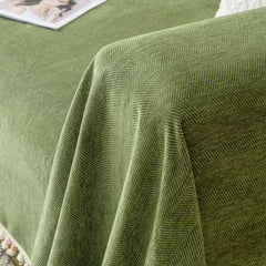 Manta para Sofá em Chenille Canelado Premium Moderna | Tassel - Manta para Sofá em Chenille Canelado Premium Moderna | Tassel - Verde / 45 x 45 cm Capa Almofada - Polideia