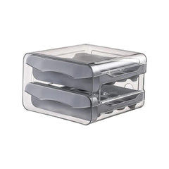 Organizador de Ovos: Prático, transparente e empilhável para 32 ovos. Otimize sua geladeira com estilo e organização