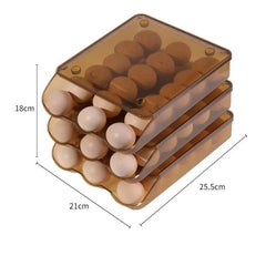 Mantenha seus ovos frescos com o Organizador de Ovos 3 Camadas - a solução perfeita para organização na cozinha