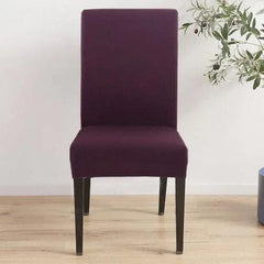 Renove suas cadeiras com a Capa de Cadeira de Jantar Lisa. Elastano e poliéster de qualidade para máximo conforto. Proteção e estilo em cada detalhe.