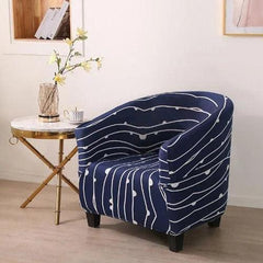 Capa de Poltrona Estampada Polideia: Toque suave, ajuste perfeito e fácil manutenção. Transforme sua sala com estilo e conforto. Compre já