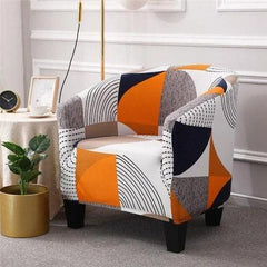 Capa de Poltrona Estampada Polideia: Toque suave, ajuste perfeito e fácil manutenção. Transforme sua sala com estilo e conforto. Compre já