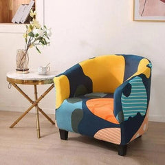 Capa de Poltrona Estampada Polideia: Toque suave, ajuste perfeito e fácil manutenção. Transforme sua sala com estilo e conforto. Compre já