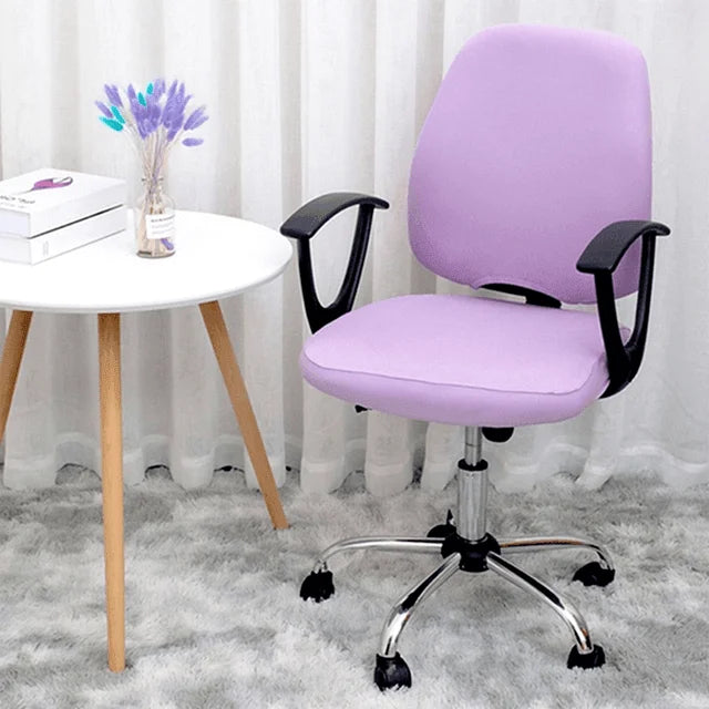 Capa elástica para cadeira de escritório Premium, resistente e lavável. Adapte com estilo e proteção ao seu espaço de trabalho.