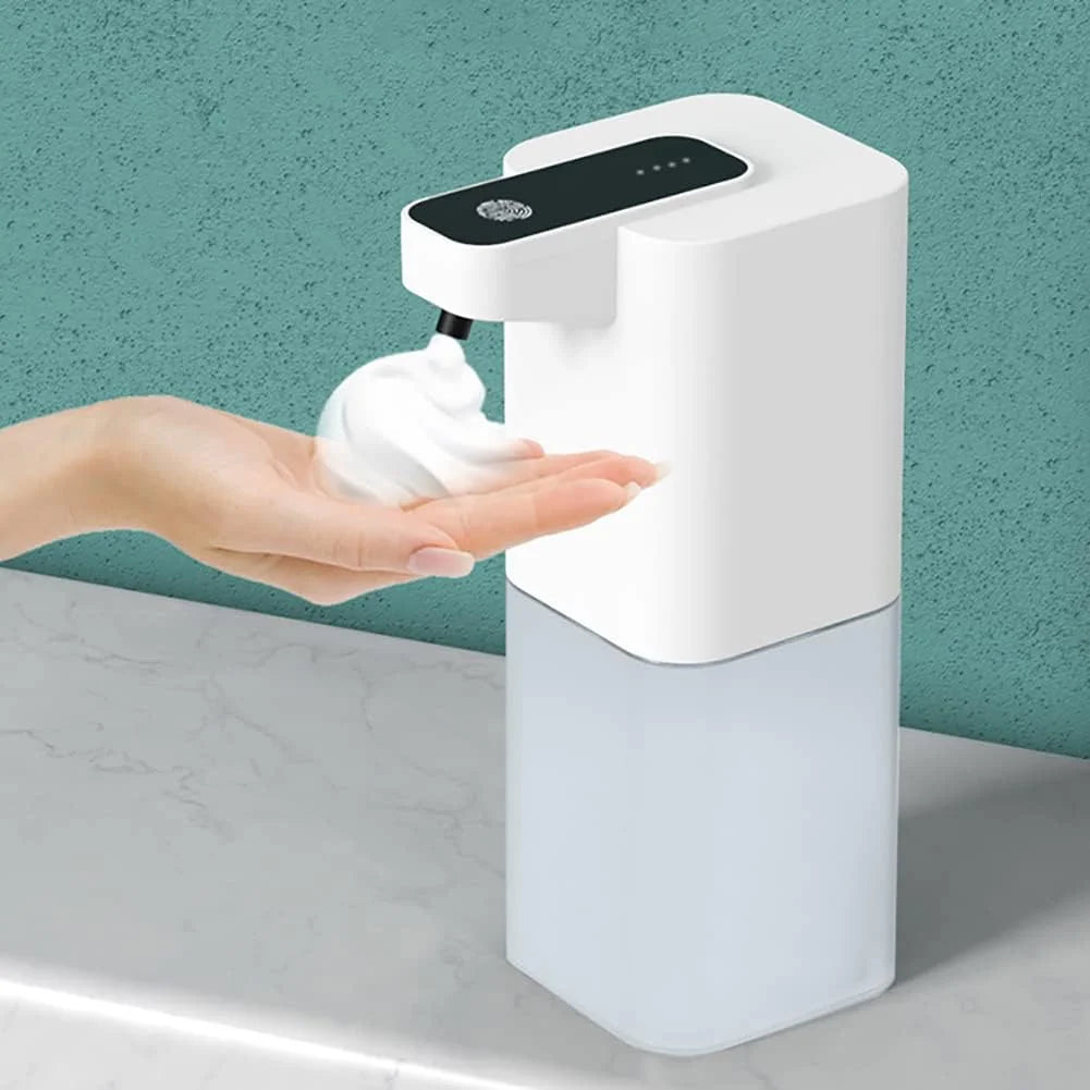 Dispensador de Sabonete Automático: Mantenha Suas Mãos Limpas sem Toque, Sustentável e Recarregável. Ideal para Uso em Diversos Ambientes