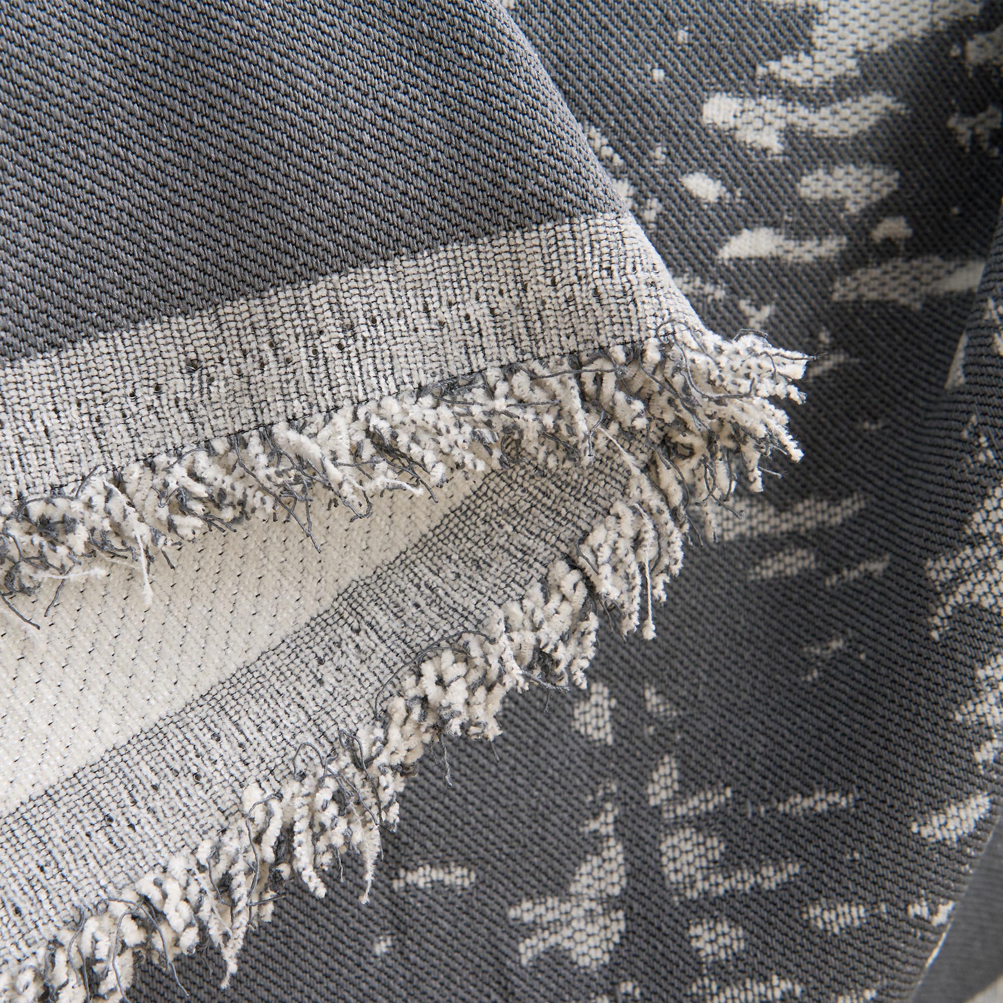 Manta para Sofá Estampada Antiderrapante Decorativa | Forest - Manta para Sofá Estampada Antiderrapante Decorativa | Forest - Cinza / 180 x 130 cm - Polideia