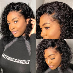 Lace Cabelo 100% Humano Front Cacheado Curto