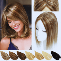 Lace Topo de Cabelo Invisível 100% Humano Liso - Lace Topo de Cabelo Invisível 100% Humano Liso - 6 / 25 cm - Polideia