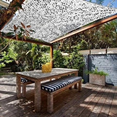 Tela de Sombreamento Decorativa Rede Camuflada - Tela de Sombreamento Decorativa Rede Camuflada - Selva / 2m x 10m - Polideia