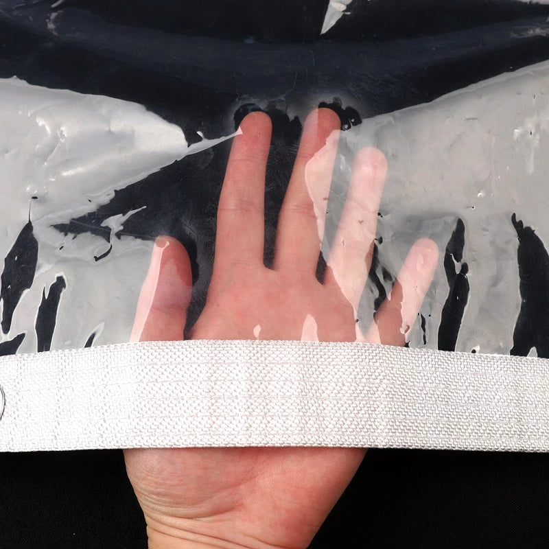 Comprar lona transparente para varanda pergolado 95% transparência impermeável com ilhós proteção chuva vento barata promoção