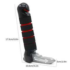 Suporte de Segurança Universal para Carros: A solução para entrada/saída segura, com cortador de cinto de segurança e quebra-vidros de emergência.