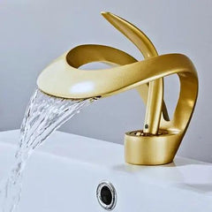 Torneira Gourmet Cascata de Bancada - Torneira Gourmet Cascata de Bancada - Dourado - Polideia