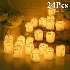 Vela Eletrônica em LED - Vela Eletrônica em LED - 24Pc - Polideia
