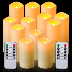 Velas Eletrônicas LED Decorativas [Kit] - Velas Eletrônicas LED Decorativas [Kit] - 12Pcs - Polideia