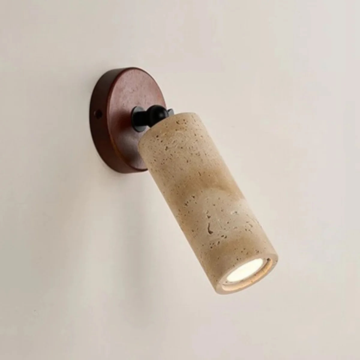 Comprar arandela de parede rustica em pedra natural bidirecional decorativa para quarto e sala barato em promoção.