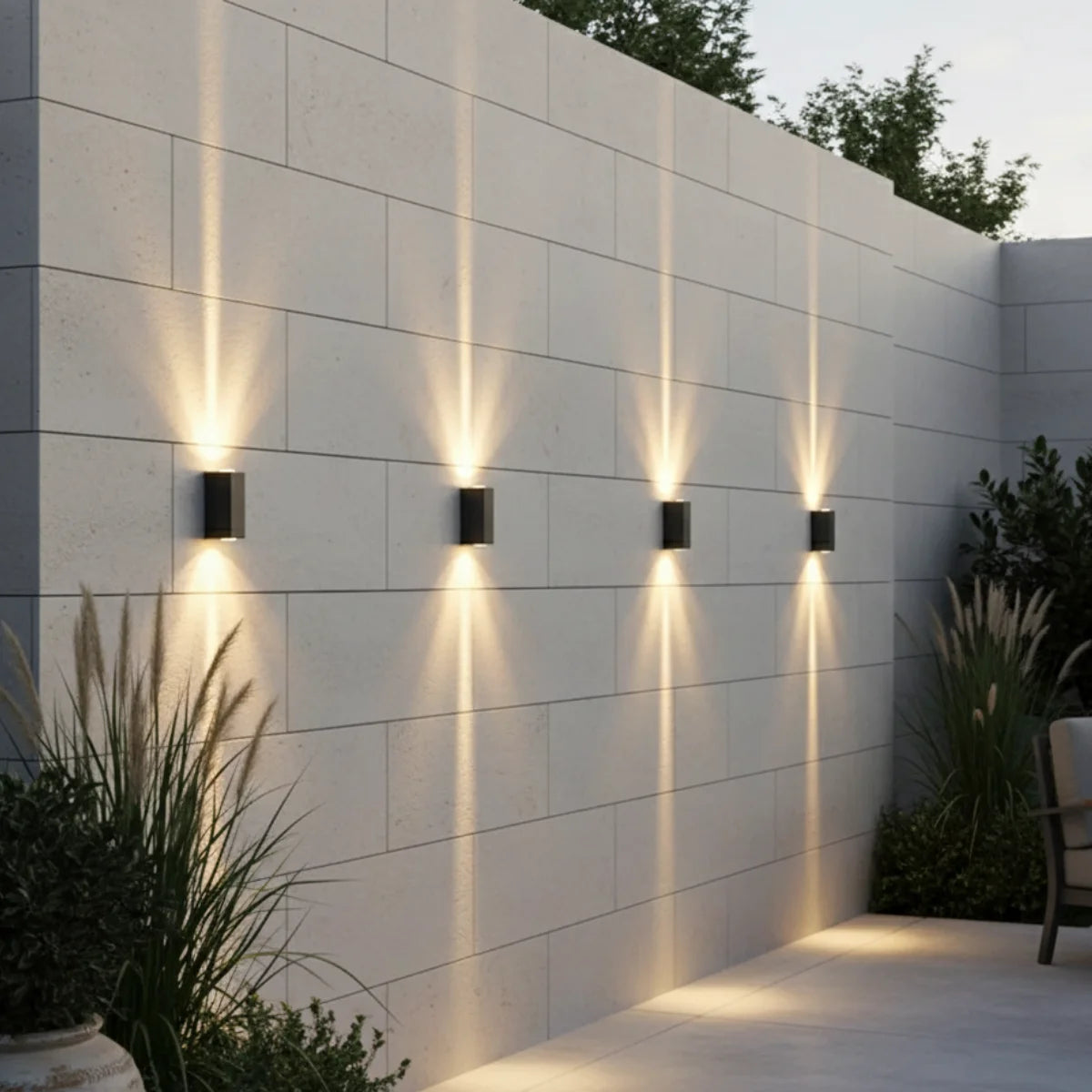 Comprar arandela de parede externa LED bidirecional moderna em alumínio resistente barato ou em promoção