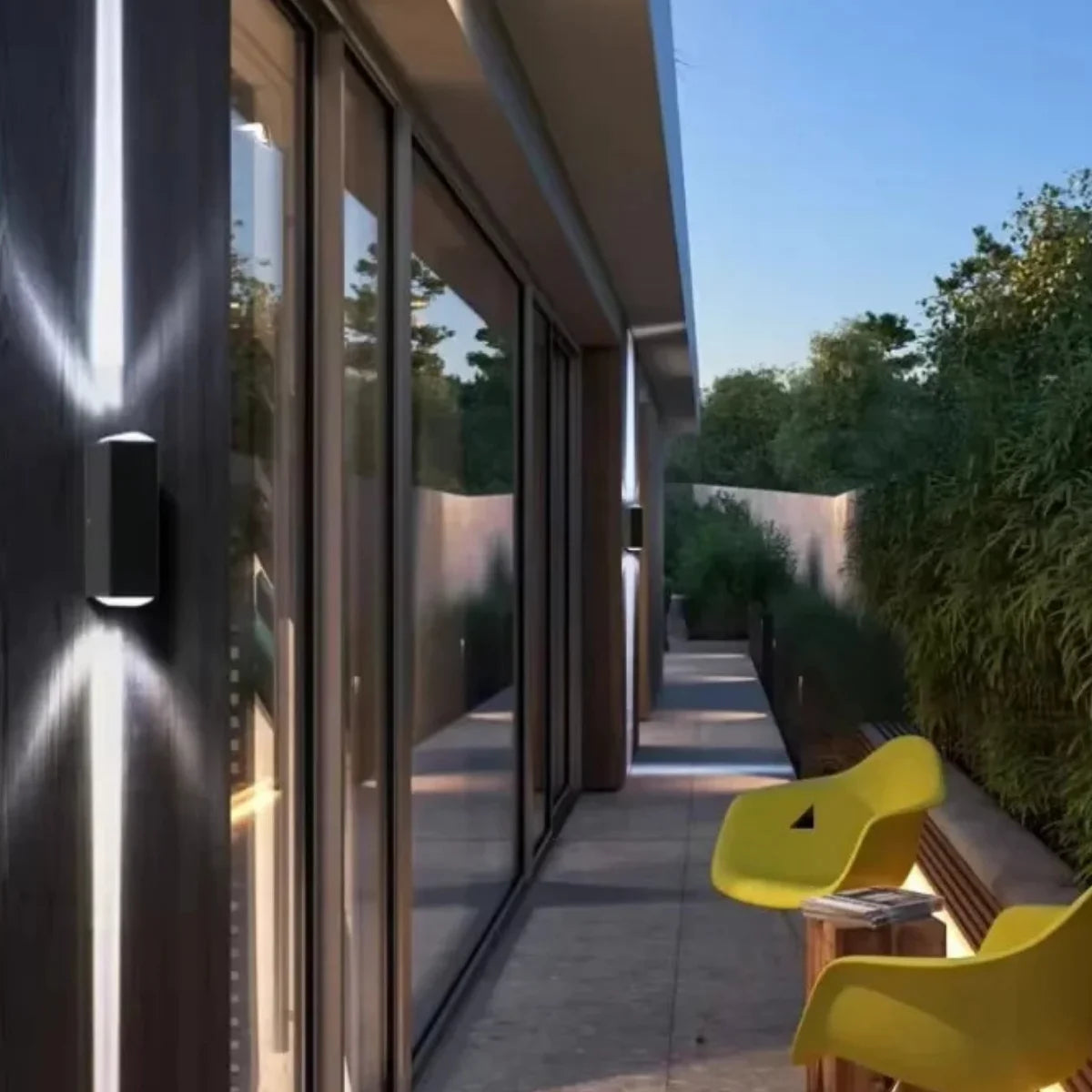 Comprar arandela de parede externa LED bidirecional moderna em alumínio resistente barato ou em promoção