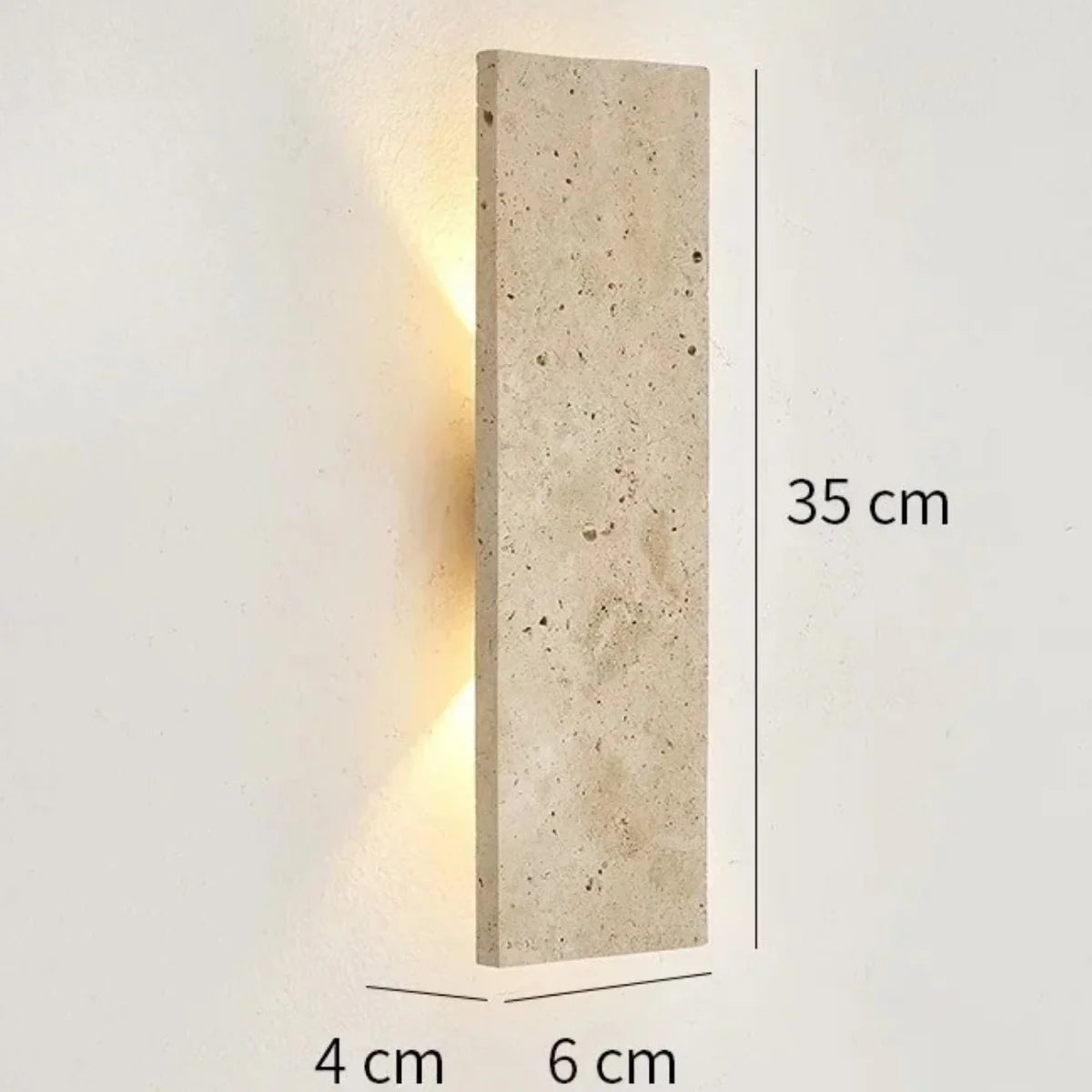 Comprar arandela de parede interna LED moderna com acabamento em cimento iluminação lateral barato ou em promoção