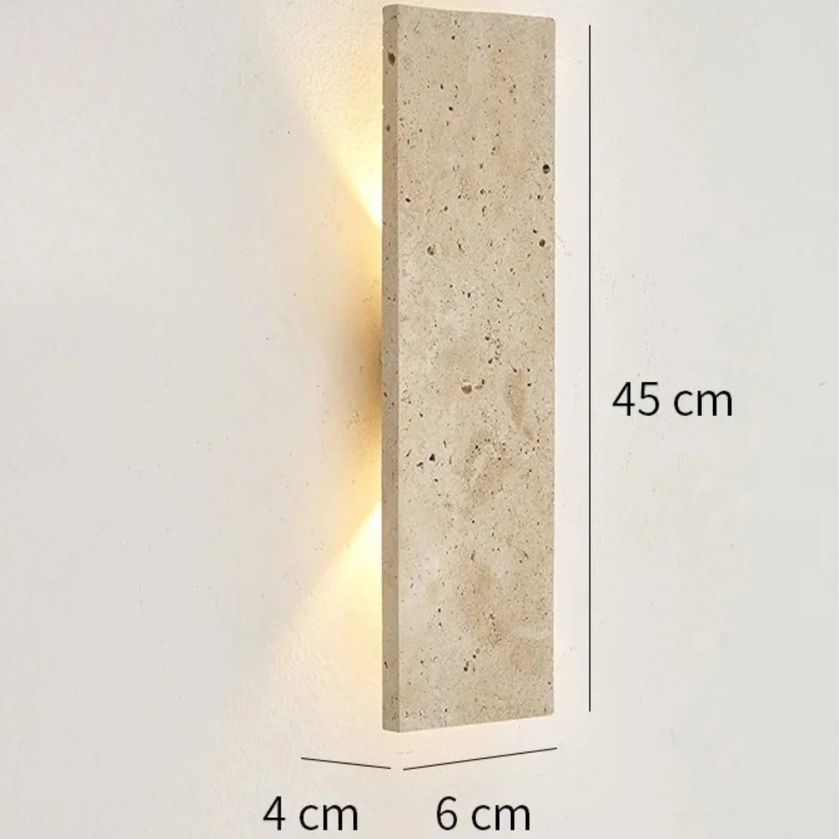 Comprar arandela de parede interna LED moderna com acabamento em cimento iluminação lateral barato ou em promoção