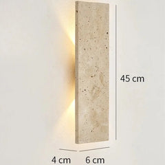 Comprar arandela de parede interna LED moderna com acabamento em cimento iluminação lateral barato ou em promoção