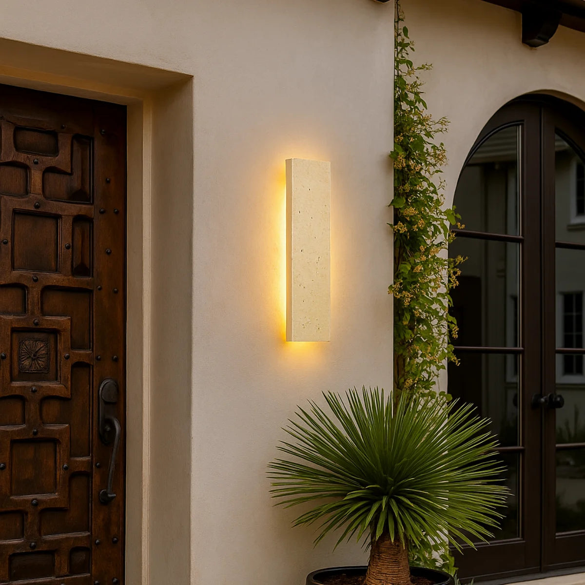 Comprar arandela de parede interna LED moderna com acabamento em cimento iluminação lateral barato ou em promoção