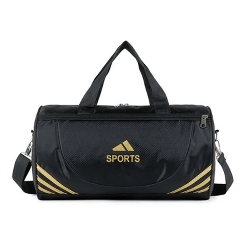 Bolsa esportiva com alças acolchoadas, com zíper e grandes compartimentos internos