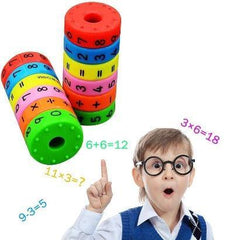 Brinquedo Didático Bloco Magnético de Matemática - Aprendizado Divertido com Cores e Ímãs