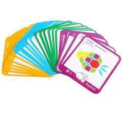 Brinquedo Educativo Forma Geométrica - Montessori, Cores e Formas para Crianças