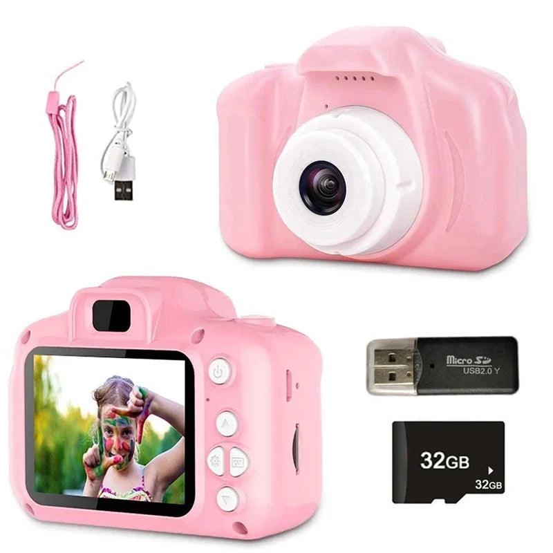 Camera Fotografica Infantil - Polideia Camera Fotografica Infantil - Rosa / 32GB