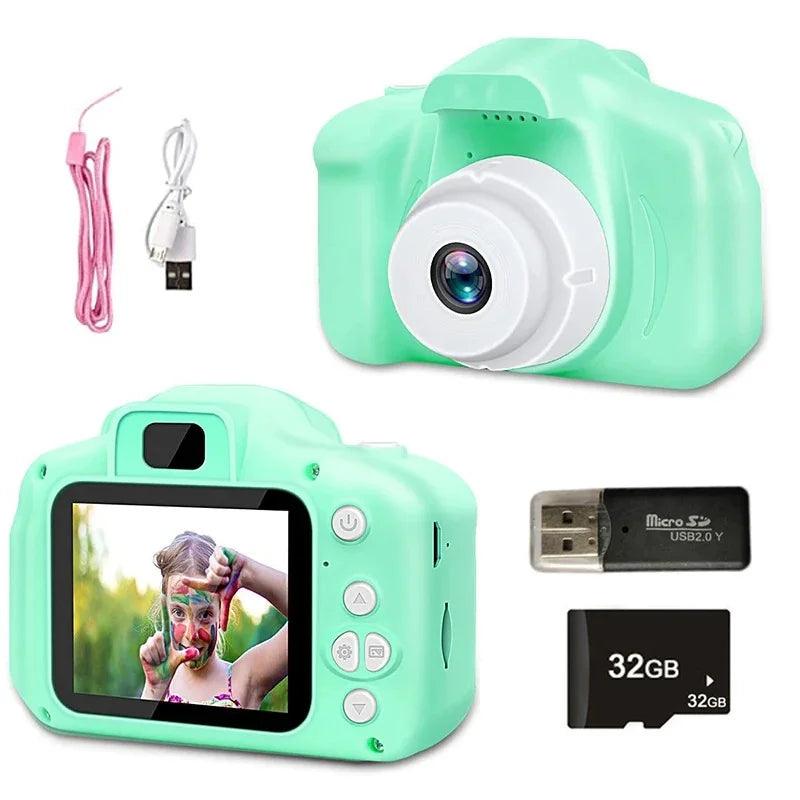 Camera Fotografica Infantil - Polideia Camera Fotografica Infantil - Verde / 32GB