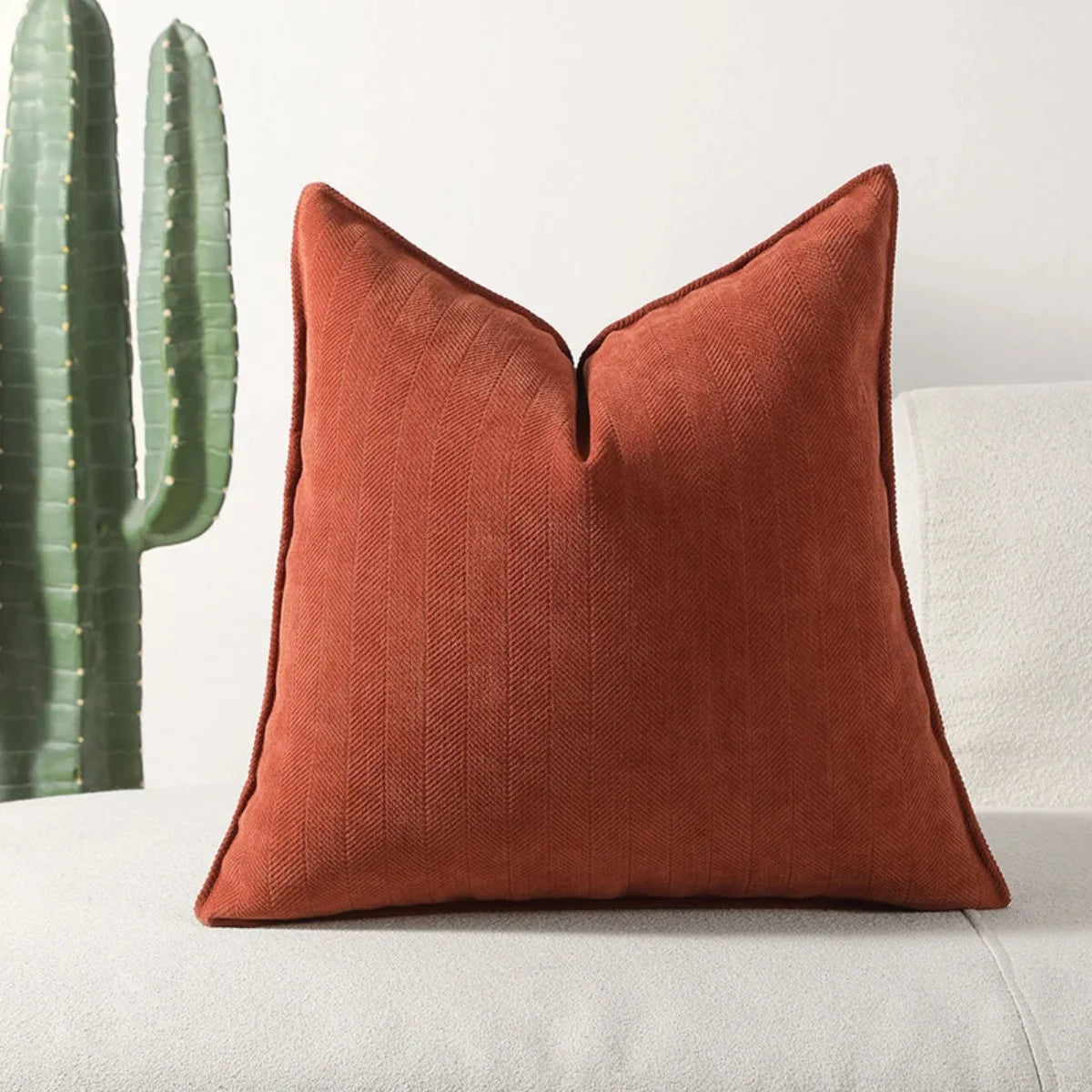Comprar capa almofada chenille macia decorativa sofá sala múltiplas cores zíper invisível em promoção frete grátis POLIDEIA