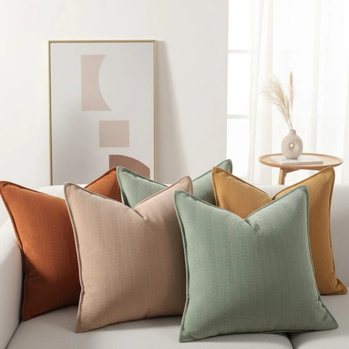 Comprar capa almofada chenille macia decorativa sofá sala múltiplas cores zíper invisível em promoção frete grátis POLIDEIA