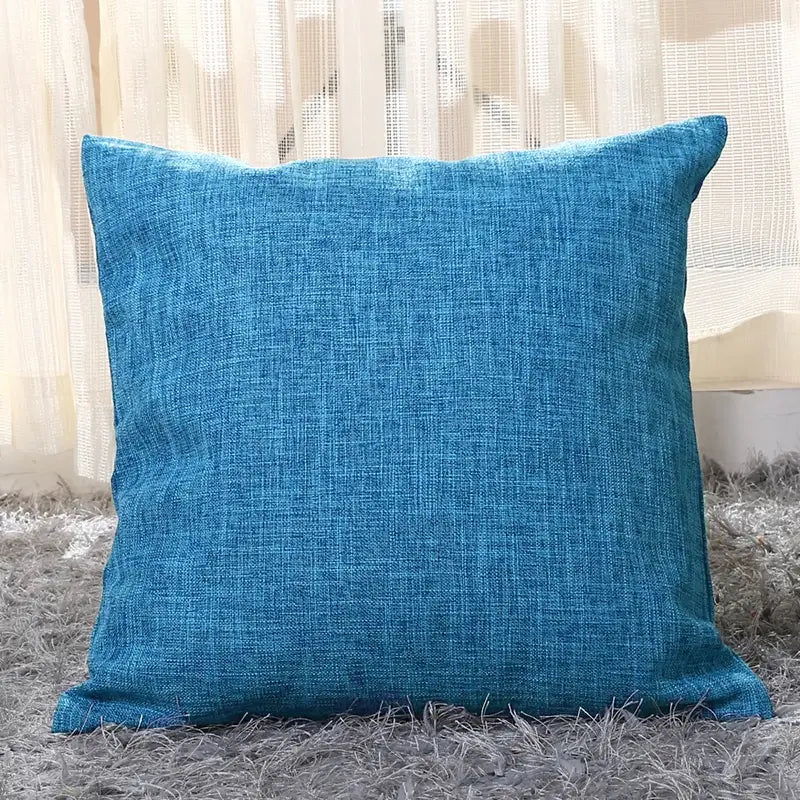 Comprar capa almofada linho textura rústica decorativa sofá sala colorida elegante barato ou em promoção