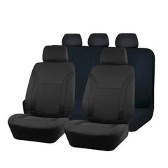 Capa de Banco Automotivo Universal - Proteção e Conforto em Todas as Estações - Fácil Instalação - Durável - Cores Preto e Cinza - Compatível com Airbags e Cintos de Segurança.