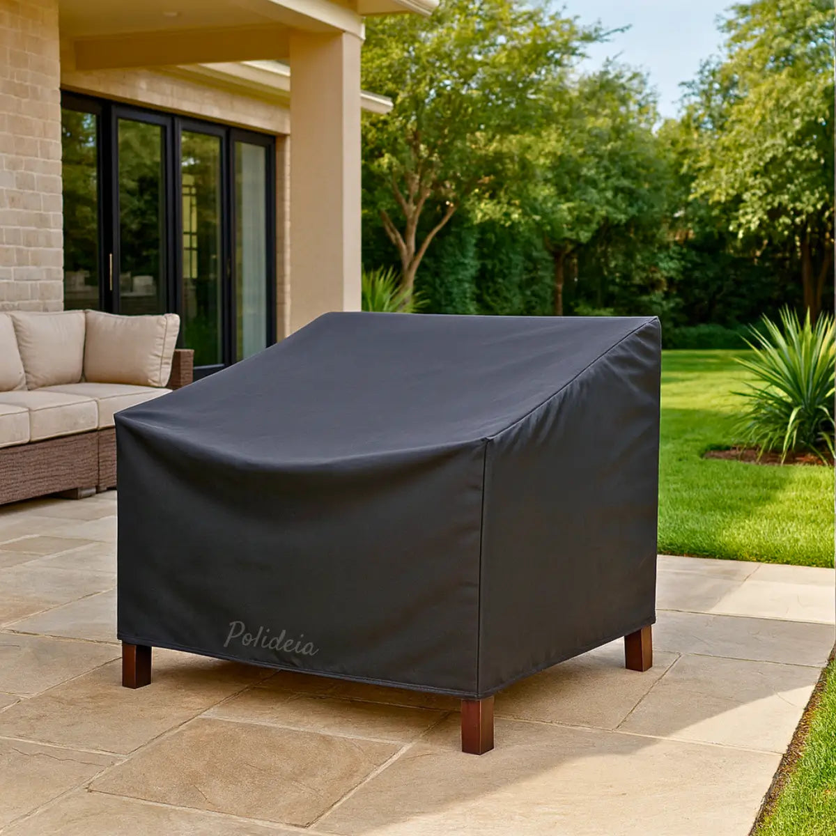 Capa impermeável para sofá externo Oxford 210D resistente UV proteção total jardim varanda comprar barato