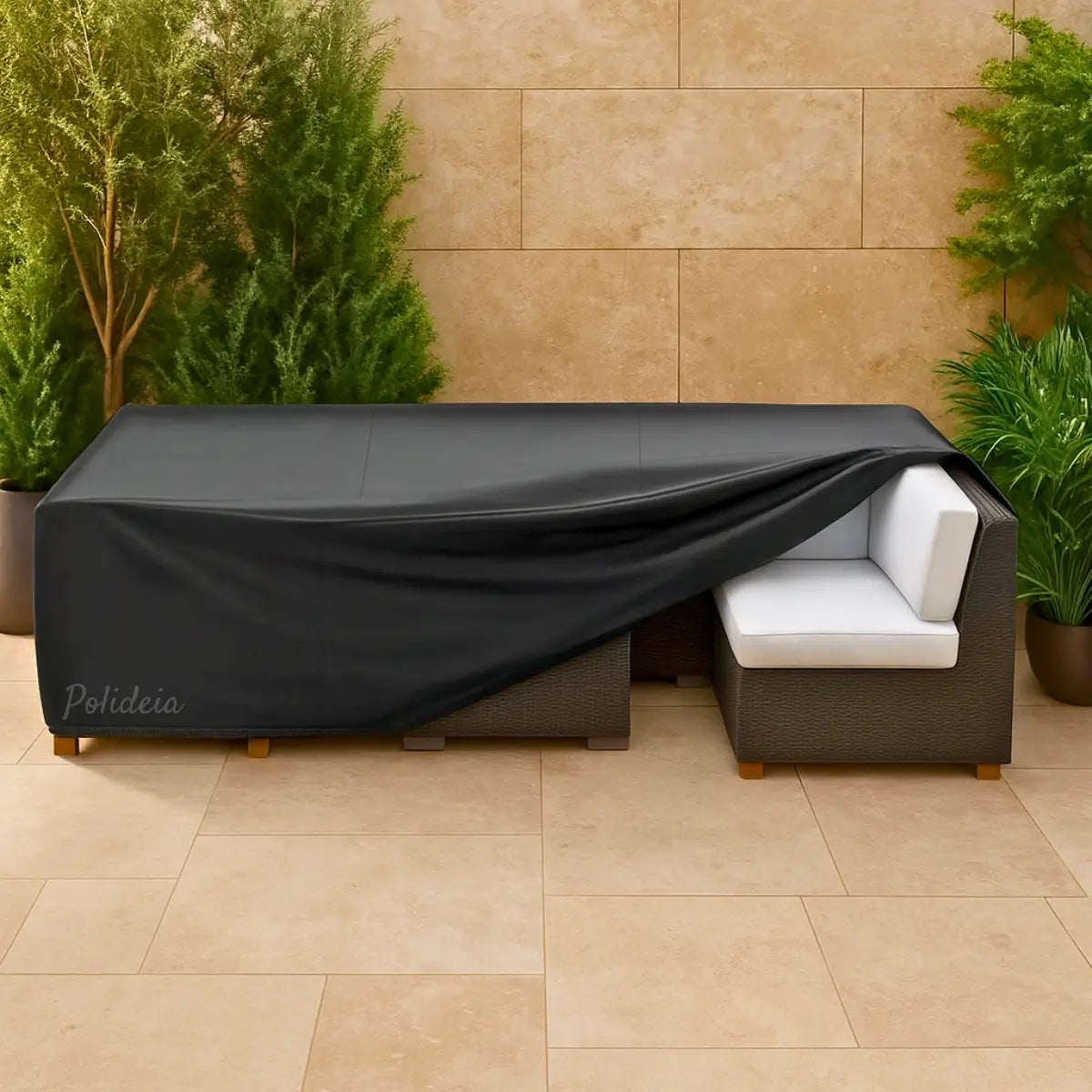 Capa impermeável para sofá externo Oxford 210D resistente UV proteção total jardim varanda comprar barato