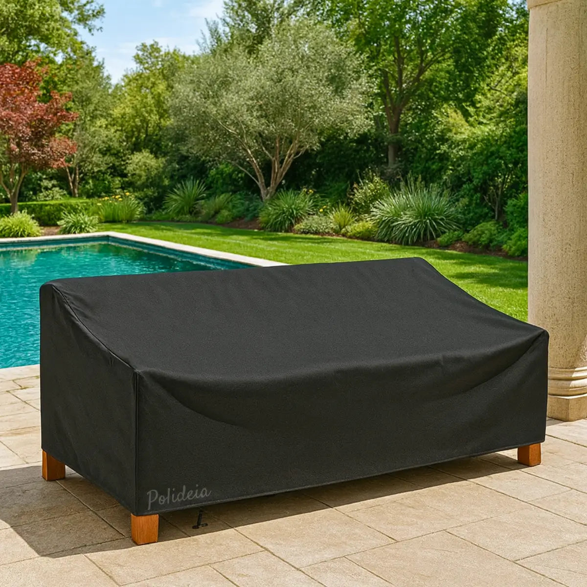 Capa impermeável para sofá externo Oxford 210D resistente UV proteção total jardim varanda comprar barato