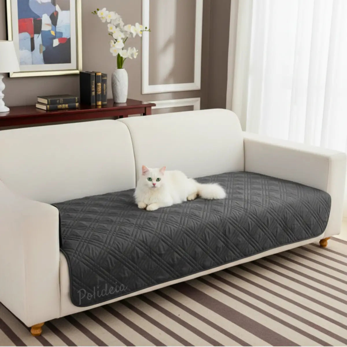 Comprar capa impermeável universal para sofá anti gatos e cachorros antiderrapante com proteção contra pelos barato ou em promoção