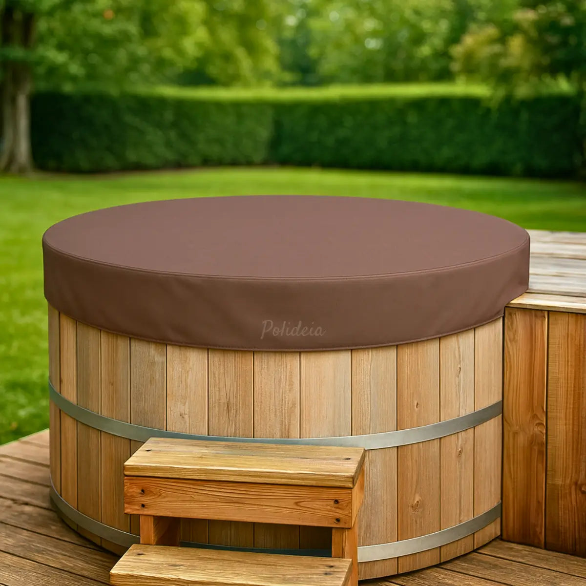 Comprar capa para jacuzzi redonda impermeável 190T proteção UV ajustável spa hidromassagem barato promoção