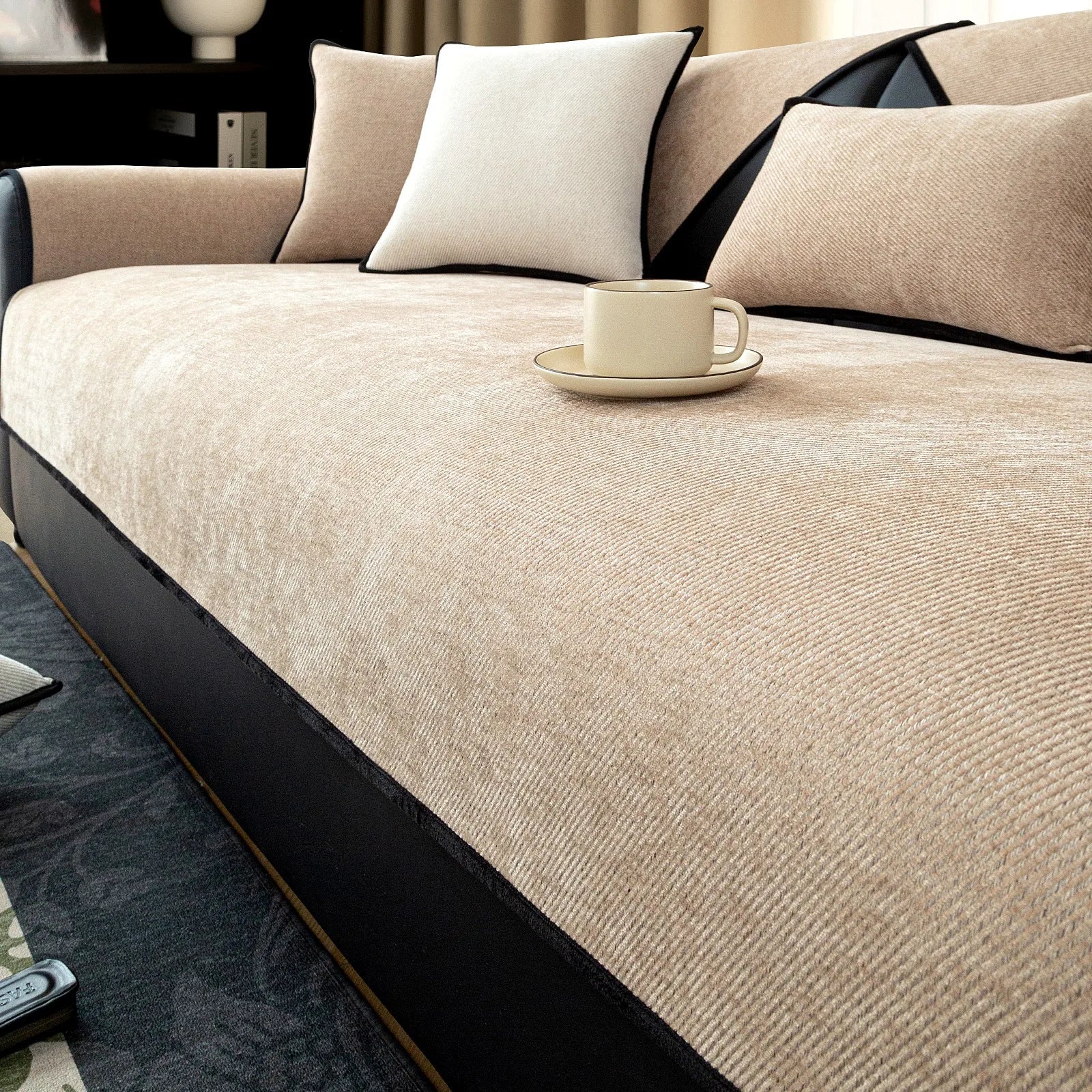 Comprar capa para sofá chenille antiderrapante textura macia 2 e 3 lugares proteção premium barato